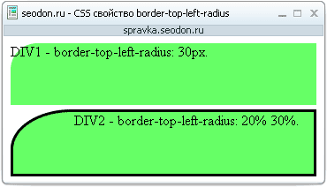 Использование свойства CSS border-top-left-radius в браузере Opera