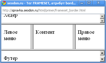 Применение атрибута border в браузере Chrome